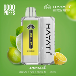 Hayati Infinity 6000 комплекта шушулки - 82P0153 Hayati Vape Bulgaria лимон и лайм