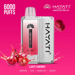 Hayati Infinity 6000 комплекта шушулки - 82P0154 Hayati Vape Liquid изгубена череша