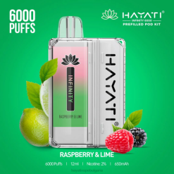 Hayati Infinity 6000 комплекта шушулки - 82P0157 Hayati Vape Review малина и лайм