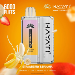Hayati Infinity 6000 комплекта шушулки - 82P0159 Hayati Vapes Wholesale ягода и банан