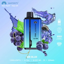 Hayati Pro Ultra за еднократна употреба 15000 впръсквания - 82P0207 Hayati Vape Review г-н синьо
