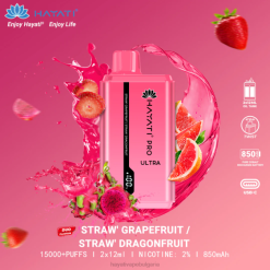 Hayati Pro Ultra за еднократна употреба 15000 впръсквания - 82P0226 Hayati Flavour Vapes ягодов грейпфрут/ягодов драконов плод