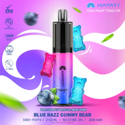 Hayati Twist разполагаем - 82P064 Hayati Vape Liquid синьо разз гумено мече