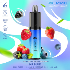 Hayati Twist разполагаем - 82P077 Hayati Vape Review г-н синьо